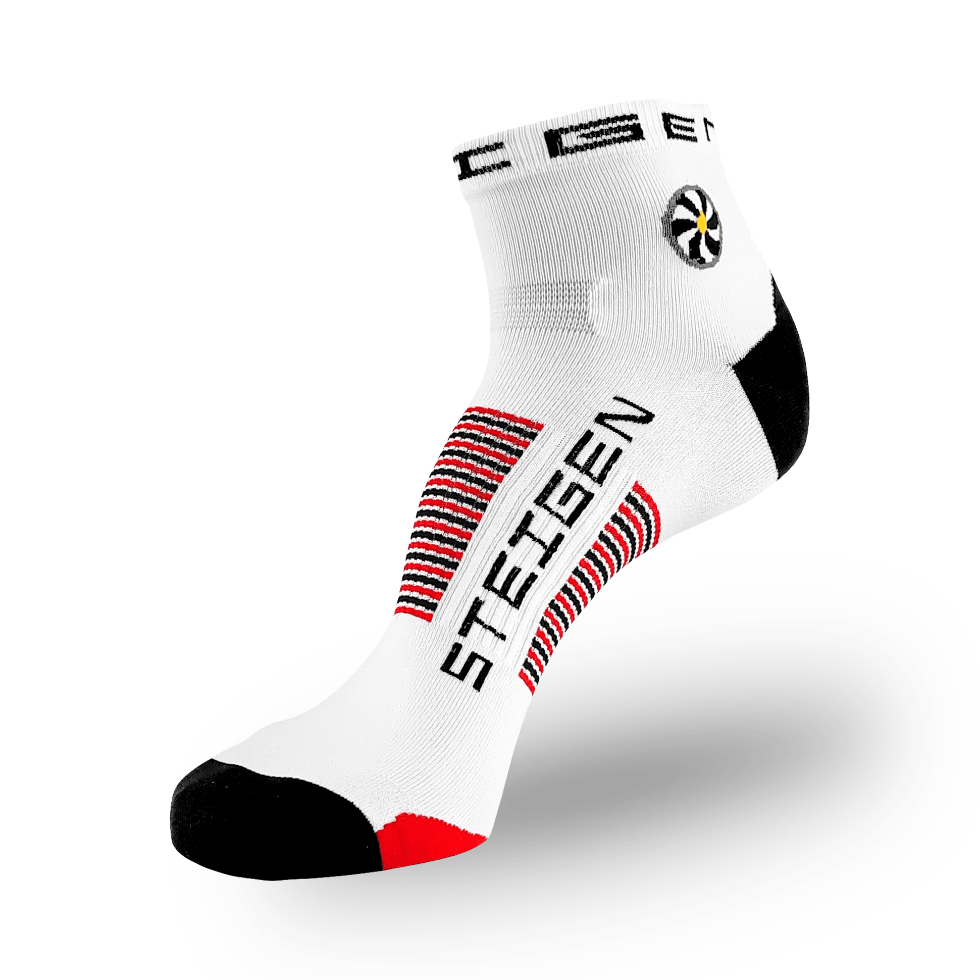 Big Foot (Size 12+ Only) White Running Socks ¼ Length