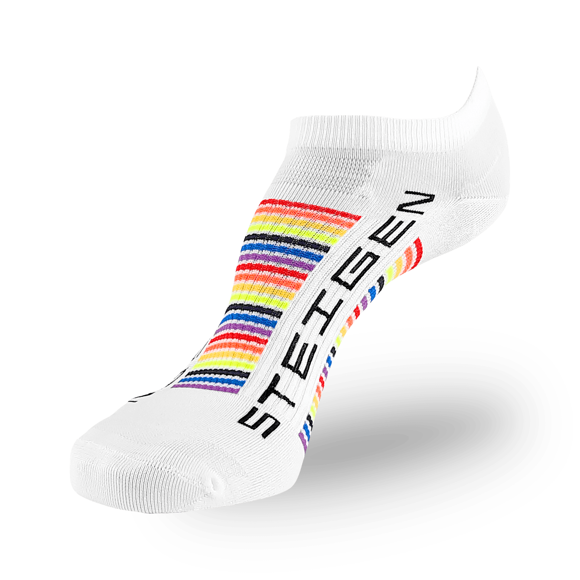 Rainbow Running Socks Zero Length