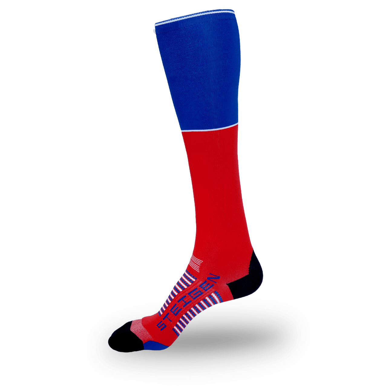 Red Running Socks Full Length
