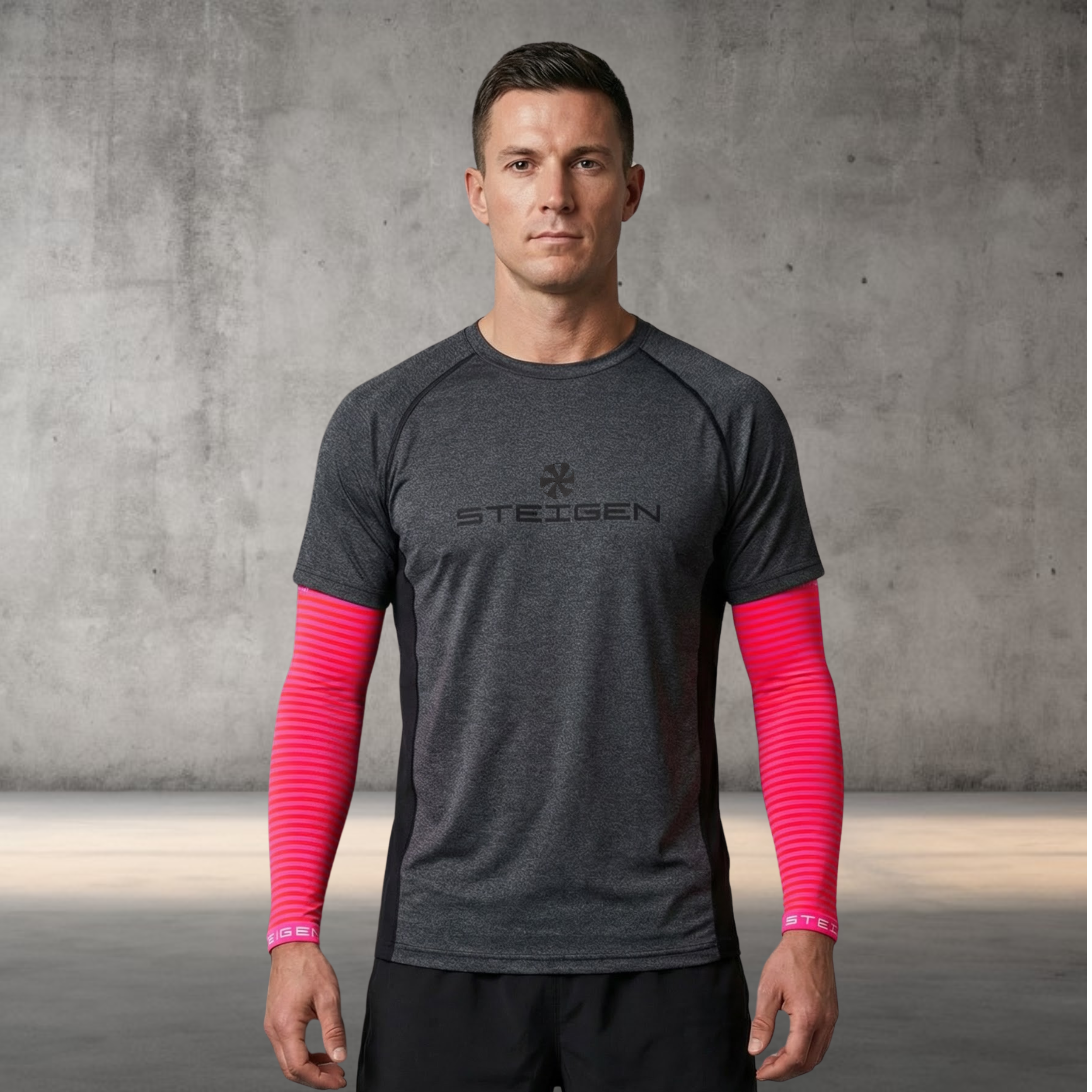 Steigen Pink Stripe Arm Socks - Image 2