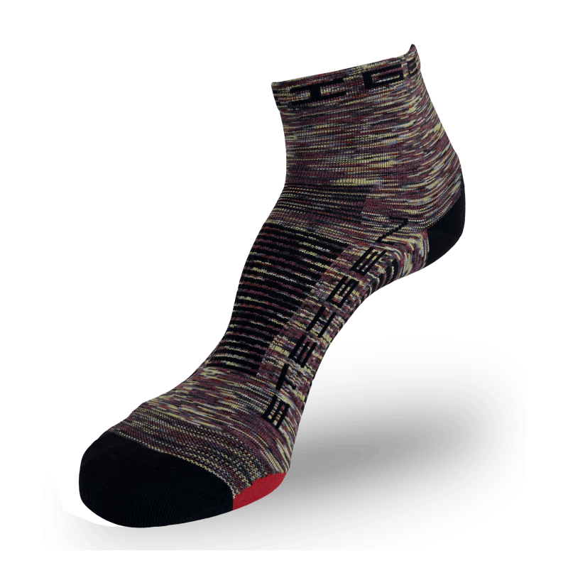 Melange Running Socks ¼ Length