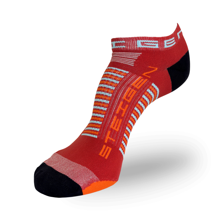 Red Running Socks Zero Length