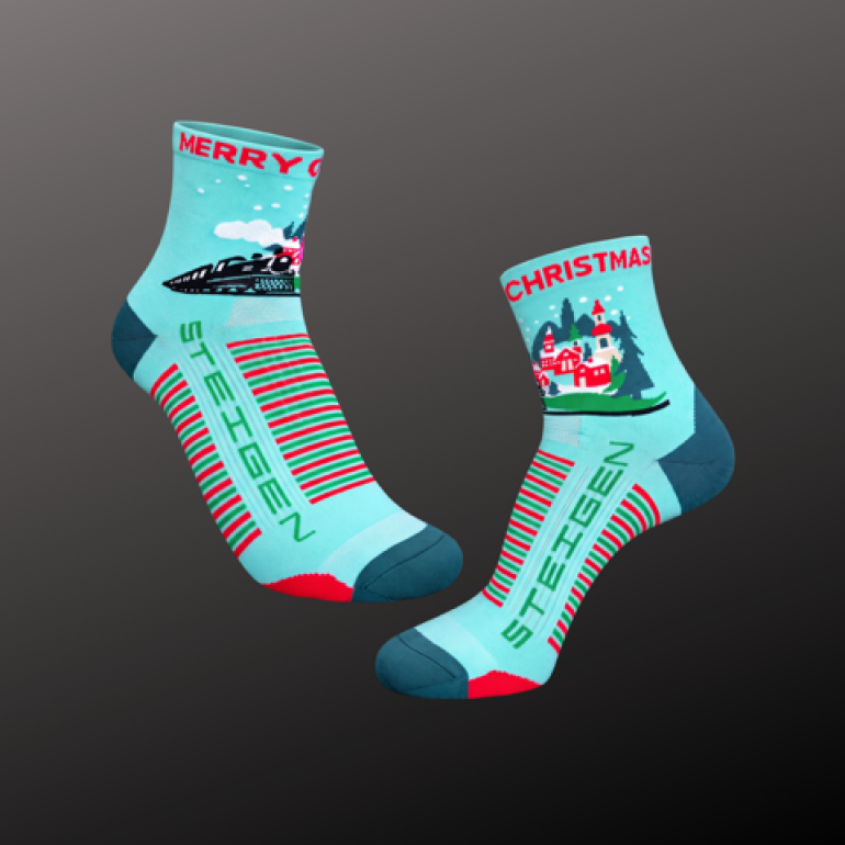 Christmas Village Running Socks ½ Length