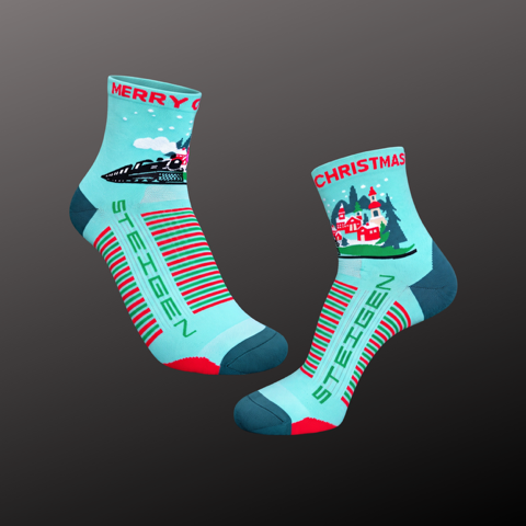 Christmas Village Running Socks ½ Length