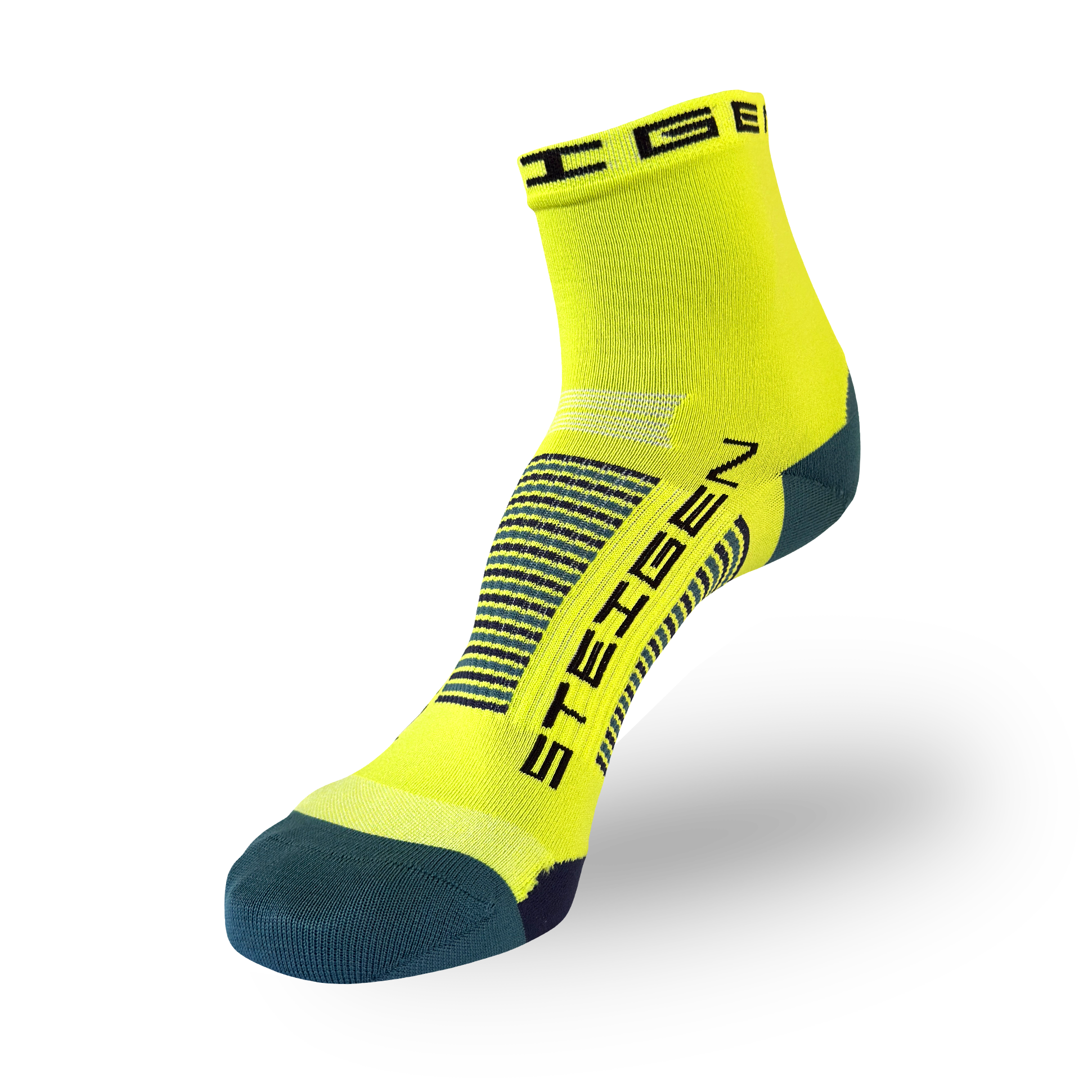 Lime Flash Running Socks ½ Length